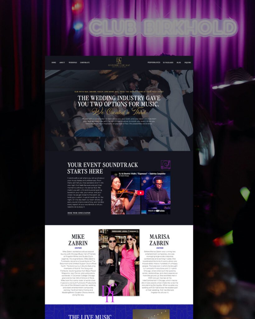 New website for DJ Hybrid Chicago